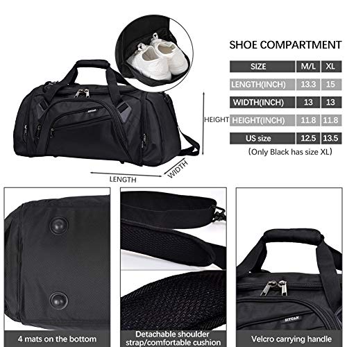 SIYUAN Gym Bag for Men Small, Sports Duffel Womens Durable Athletic