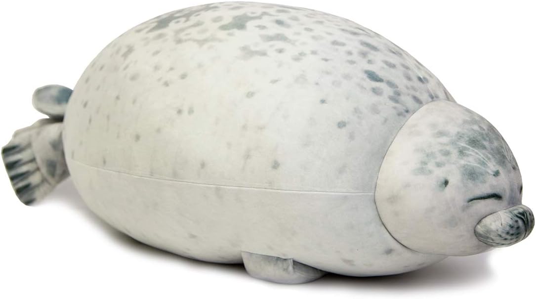 xingshengdejia Stuffed Cotton Plush Animal Toy Hug Plush Pillow Chubby Blob Seal Plush Animal Toy Cute Ocean Pillow Pet Stuffed Doll Kids Gift