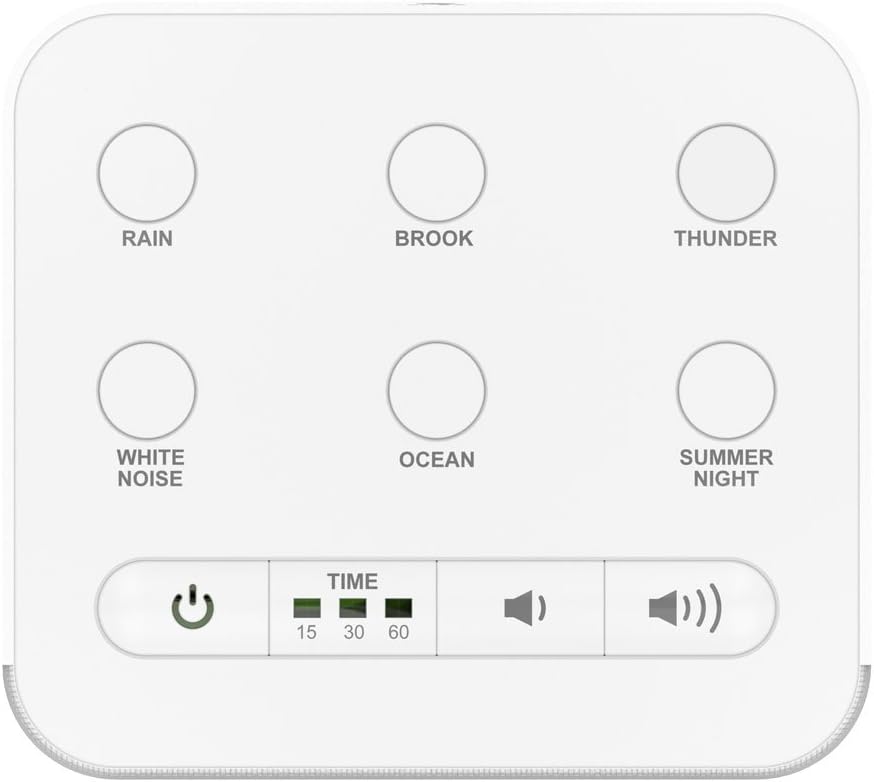 Big Red Rooster 6 Sound White Noise Machine | Sound Machine for Sleeping | Portable White Noise Machine for Office Privacy | Travel Sound Machine Baby | Plug in Or Battery Operated: Health & Personal Care