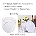 BUCLA 300 Pieces Rose Gold Plastic Silverware-Plastic Rose Gold Cutlery-Heavyweight Disposable Flatware set- 100 Forks, 100 Spoons, 100 Knives