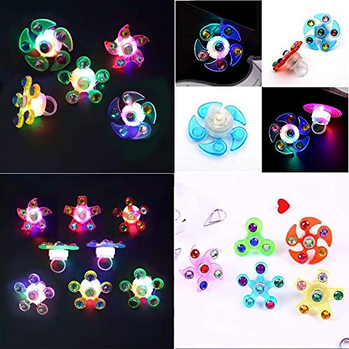 image for GZCY Party Surplies Favors for Kids, LED Light Up Rings Prizes for Kid