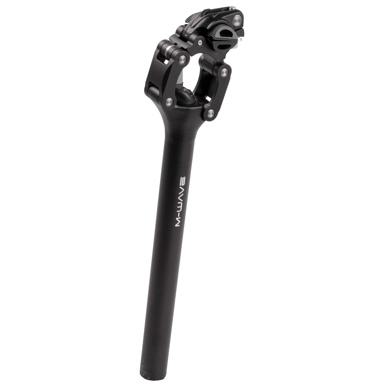 M-Wave Unisex Adult Fourspring Vario Parallelogram Seat Post - Black, Ø 30.9 mm