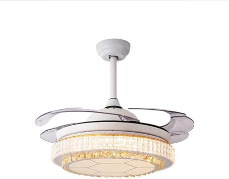 Amazon Com Lixdd Modern Crystal Ceiling Fan Lights 42 Inch With