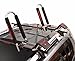 Malone Downloader 2-Pack Folding J-Style Universal Kayak Carriers with Built-in Boarding Ramps, SpeedLine Tie-Downs, and JAWZ Mounting Hardware - Fits Round, Square & Oval Crossbars