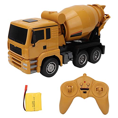 Dilwe RC Mixer Car, 1/18 6 Kanal Cement Truck BAU Spielzeug Licht ferngesteuertes Fahrzeug für Kinder