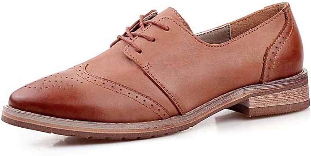 Amazon Kanna オックスフォード レディース レースアップ ウィングチップ レースアップシューズ おじ靴 ヒール マニッシュシューズ ショートブーツ 大きいサイズ ブラウン 2 5cmヒール ブーティー 編み上げブーツ 靴 歩きやすい 痛くない 25 0cm ローヒール Kanna