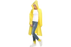 SZCQ EVA Women Rain Ponchos for Adults Men Raincoat Waterproof Rain Jacket Camping Hiking Outerwear Reusable
