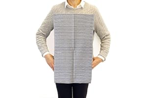 NEATSHEETS, 10-Count Multi-Pack, Disposable Adhesive Napkins, Medium, 13 inches x 22 inches, 4-Count Pouch, Blue Ticking