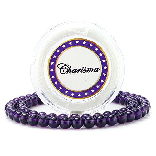 Charisma 6mm synthetic amethyst gemstone round loose beads with 1…