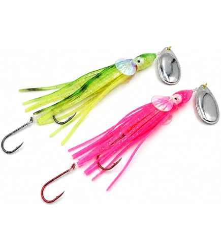 UV & Glow Premium Magnum King Chinook Salmon Trolling Spoons 3 Pack : Sports & Outdoors
