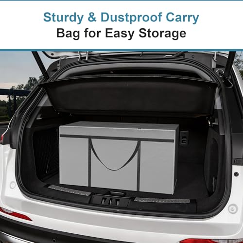 Slufra 6 Inch Folding Mattress Queen Size, Memory Foam Mattress with Removable Cover, Portable Floor Bed for Sleepovers and Camping, High-Density Support, 78"X 58"X6", White