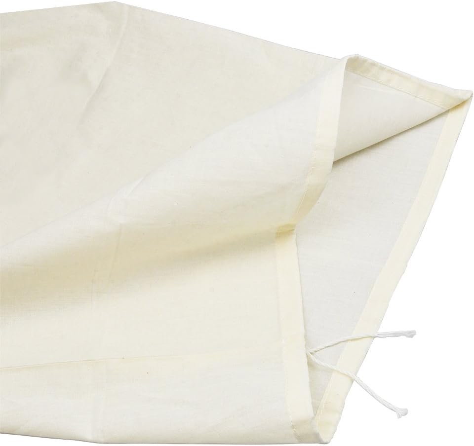 Therpin Reusable Cotton Muslin Straining Bag Fine Mesh Food Strainer Filter Bags for Nut Milk Juice, Cheesecloth, Yogurt - Image 3