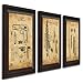 3 pc Framed Modern Gun Patent Set - 1911, M16, Bolt Gun