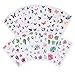 Tongnian Planner Stickers Set 48 Sheets Flowers Butterfly Stickers Decorative Adhesive Sticker Collection for Scrapbooking, Diary, Album, Bullet Journals, Laptops, Cup, DIY Arts and Craft
