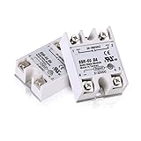 HiLetgo 2pcs SSR-60DA Solid State Relay Single