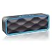 MANCASSY N7 Wireless Bluetooth Speaker, Outdoor Portable Stereo Speaker with HD Audio and Enhanced Bass, Built-In Dual Driver Speakerphone, FM Radio and TF Card Slot (Blue)