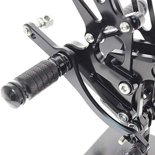 Commandes recul/&eacute;es moto r/&eacute;glable Repose Pieds pour Honda CBR300RR//CBR250R 2010 2011 2012 2013 2014 Black