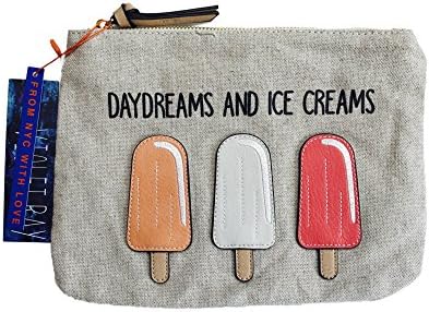 Violet Ray Day Dreams and Ice Cream Travel Cosmetic Organizer Bag