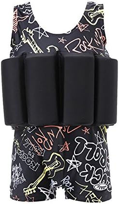 Lemandii Cute Baby Children One-Piece Buoyancy swimsuit Swim Vest Detachable Float Swimwear Perfect for Kids Learn to Swimming (S(1-3 years))