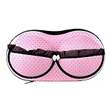 TOOGOO(R)Protect Bra Underwear Lingerie Case Storage Travel Organizer Bag Portable Storing Case Bag Pink Dot