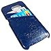Galaxy S7 Edge Case, Monsety Genuine Leather Galaxy S7 Edge Back Cover [2 Card Slots ][Vintage Series] , Ultra & Slim Leather Protective Flip Case Back Cover for Samsung Galaxy S7 Edge (Blue)