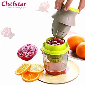 Chefstar Fruit & Vegetable Handy Juicer 2 in 1, Multicolour