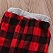 Toddler Baby Boy Girl Christmas Long Sleeve Outfit T-Shirt Tops+Long Plaid Pants Fall Winter Clothes Set (Grey+red, 12-18 Months)