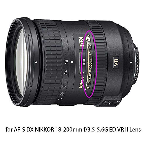 Center Pinch Lens Cap Cover with Strap for AF-S 18-200mm f/3.5-5.6G VR II Lens for Nikon D90 D80 D40 D7000 D7100 D7200 D5100 D3100 DSLR Camera,ULBTER Snap-on Lens Cap & Lens Cover Keeper -2 Pack