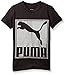 PUMA Big Boys' Graphic Tee, Puma Black, Medium (10/12)