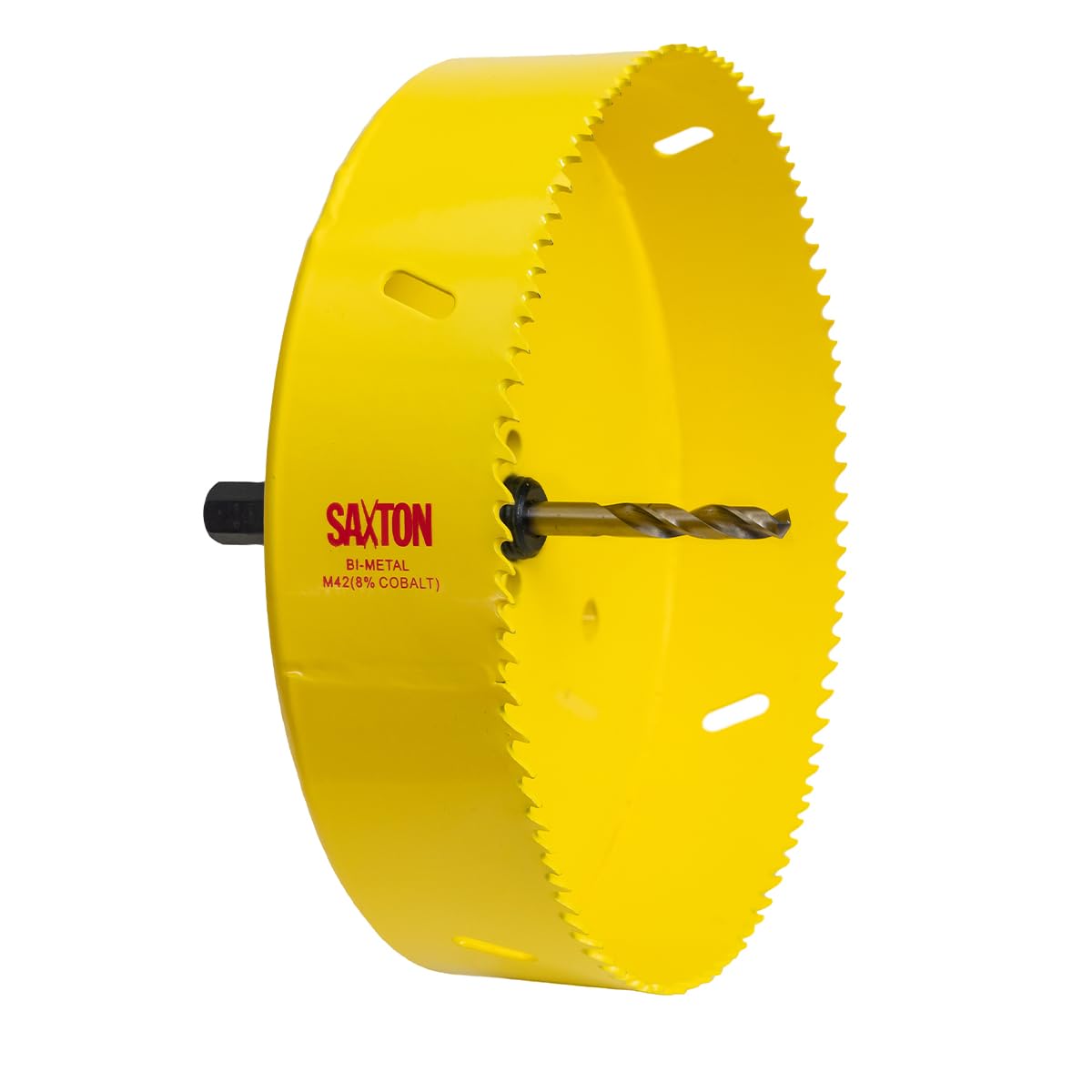 Saxton HSS Hole Saw Cutter M42 Bi-Metal 8% Cobalt Heavy Duty + Arbor (14mm – 230mm) (160mm + Arbor)