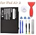 HDCKU Battery Replacement Kit for iPad Air 2 A1566, A1567 with Full Set Repair Tools