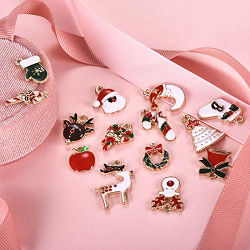 OBSEDE Christmas Decorations Charms Pendants for Crafting DIY Necklace Bracelet Mixed Wholesale 26Pcs