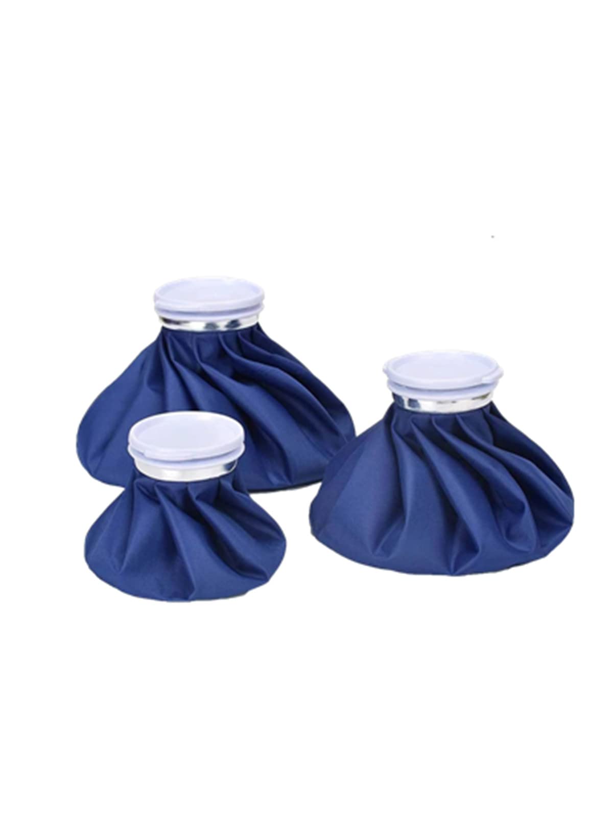 Cheeroyal 3 Pack Ice Bag, Reusable First Aid Ice Packs, Hot and Cold Reusable Ice Bag, First Aid Therapy Packs Relief and Reduce Sports Injuries,Deep Blue(6/9/11inch) (11inch)