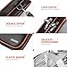 Alena Culian Travel Electronics Organizer, Double Layer PU Leather Cable Organizer Bag Portable Electronics Accessories Cases for Cable, Charger, Phone, USB, SD Card