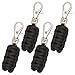 DOMINICORE Paracord Zipper Pulls (Metal Hook Thin Enough to Attach to Almost Any Zipper) 4 Pack - Variety of Colors
