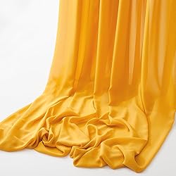 MaiMaiSuan 60" Wide Mustard Yellow Chiffon Fabric