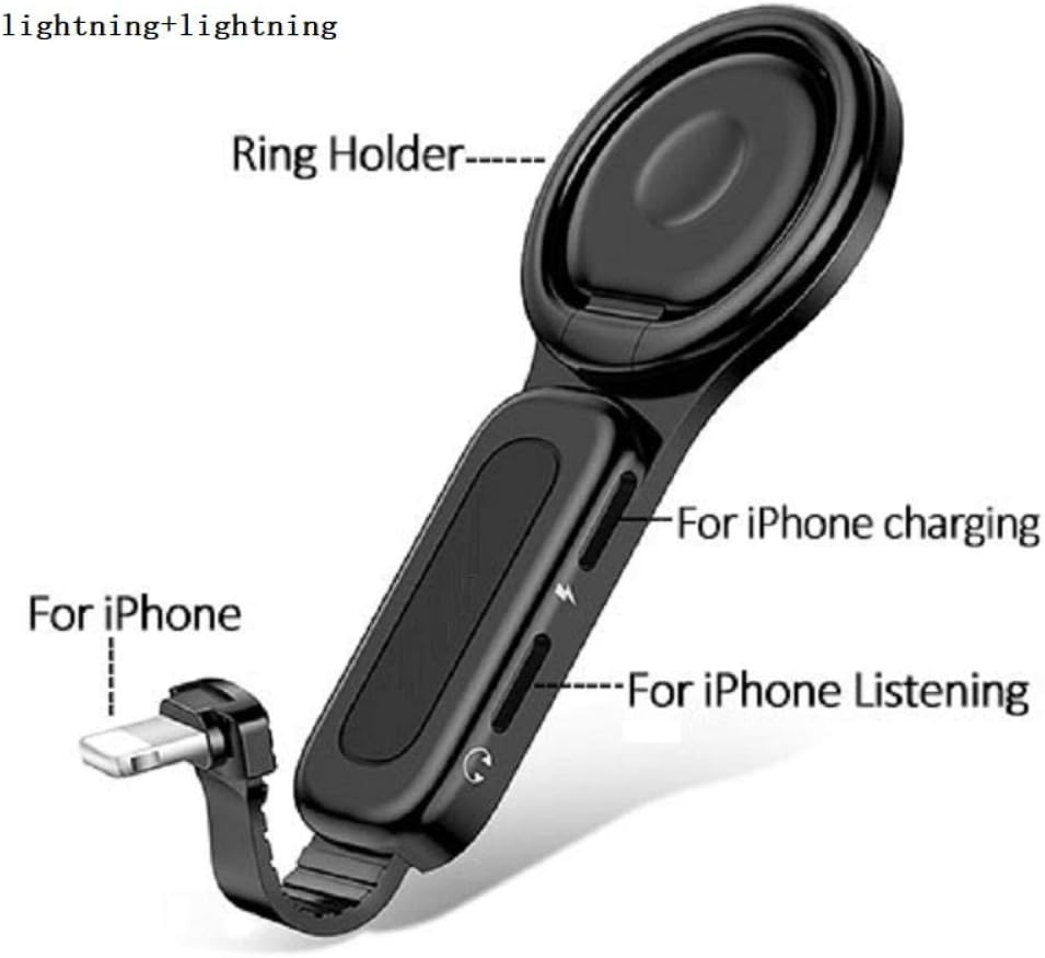 GeTuo USAMS 2 in 1 Lightning to 3.5mm Adapter for iPhone 7 OTG Adapter Audio Adapter Phone Holder for iPhone Charger Adapter