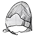 La Mart Rain Bonnet With Full Cut Visor & Netting - Available in Black or White