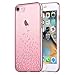 iPhone 7 Case,Comma [Polka Crystal Series] Original Swarovski Element Hard [PC Transparent] Case for iPhone 7(Rose Gold Polka)