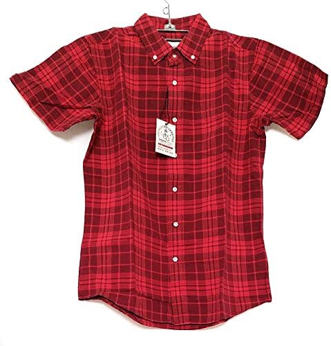 JNCO CROWNBRAND Red Plaid Button Up Short Sleeve Shirt M