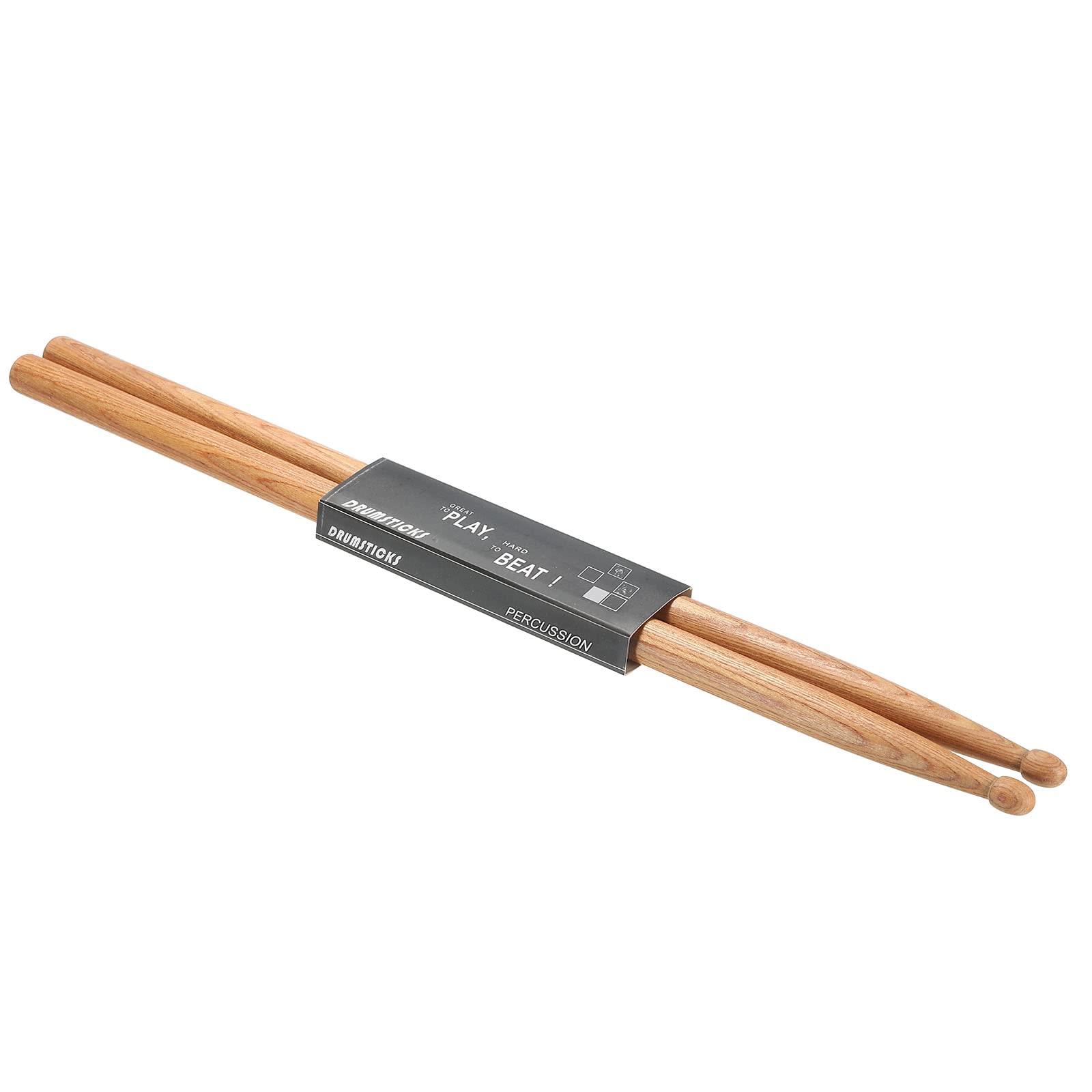 PATIKIL Maple Wood Drumstick Anti Slip Handle Grips Drum Stick Wrap 5A for Drumming Musical Instrument Percussion 1 Pair