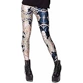 Sister Amy Girl 3D Printed Geometric Figures Ankle Elastic Tights Legging
