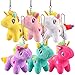 JOYIN 12 Pcs Filled Easter Eggs with Plush Unicorn, Bright Colorful Eggs Prefilled with Variety Plush Unicorn for Kids Toddlers Easter Hunt, Basket Stuffers and Party Favors