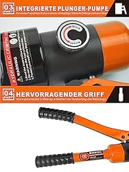 AMZCNC 16 Ton Hydraulic Wire Crimper Battery Cable