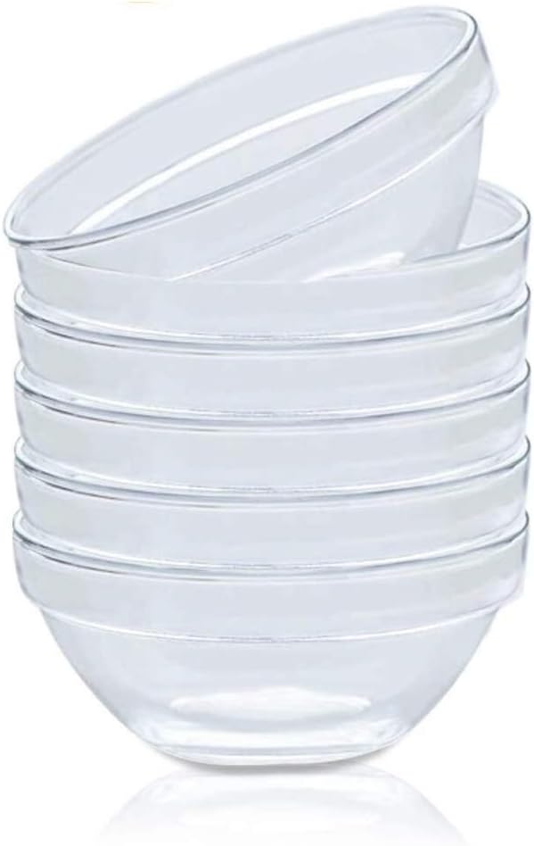 Mini Glass Pinch Prep Bowls Set of 4: Kitchen & Dining