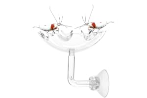 JZMYXA Shrimp Feeding Dish Shrimp Feed Dish, High Transparent Acrylic Material