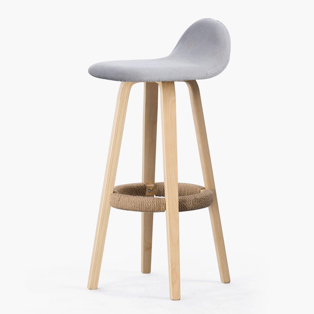 BMKY Taburetes Taburete de Madera Maciza Tela Lavable Cubierta de