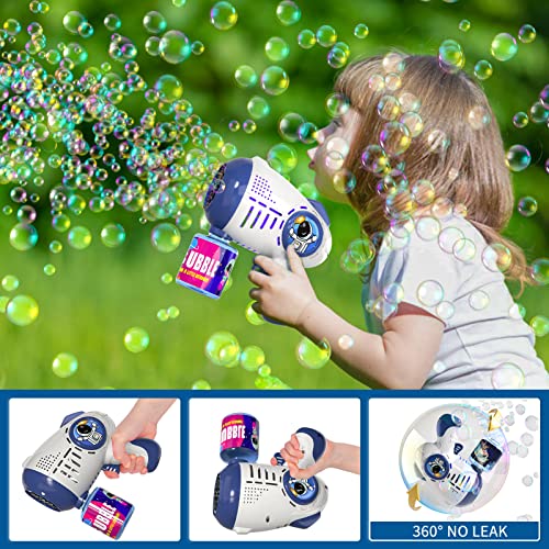 Bubble Gun, Bubble Machine Gun for Kids Toddlers with Rich Bubbles