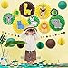Safari Jungle animal Party Decoration Wild Themed Hanging Paper Fans Rosettes Lanterns Tissue Honeycomb Ball Circle Dot Garland for Zoo Animals Baby Shower Wild One Cake Smash Jungle Birthday Party Supplies Backdrop Decor