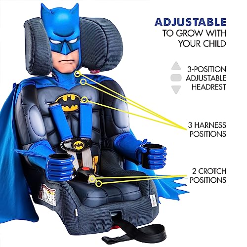 KidsEmbrace 2in1 ForwardFacing Harness Booster Seat, DC Comics Batman Blue Pricepulse